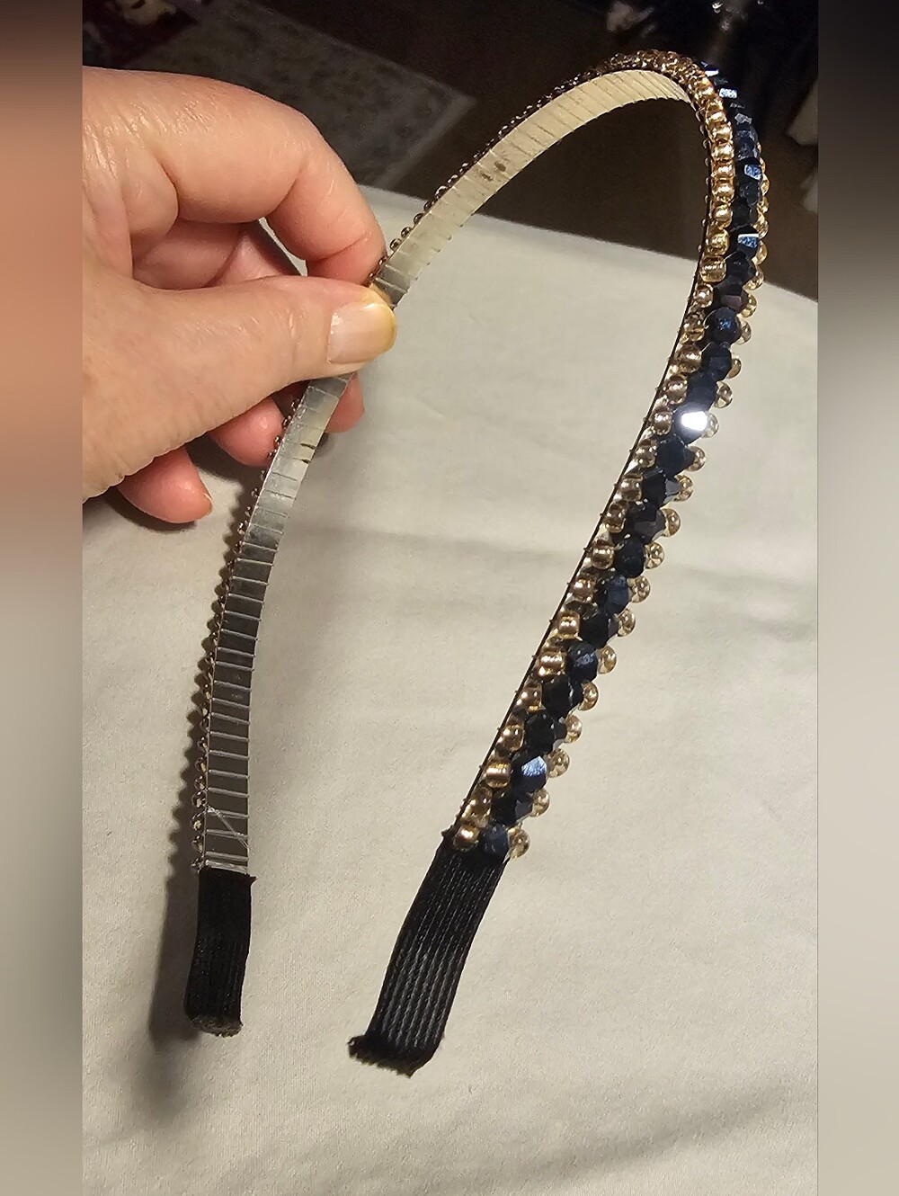 Elegant Black, Gold and Silver Headband From Nordstrom, New